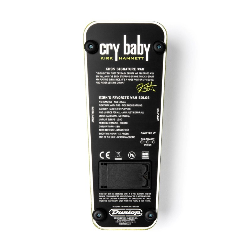 DUNLOP KH95 Kirk Hammett CRY BABY WAH PEDALA EFEKT GITARA