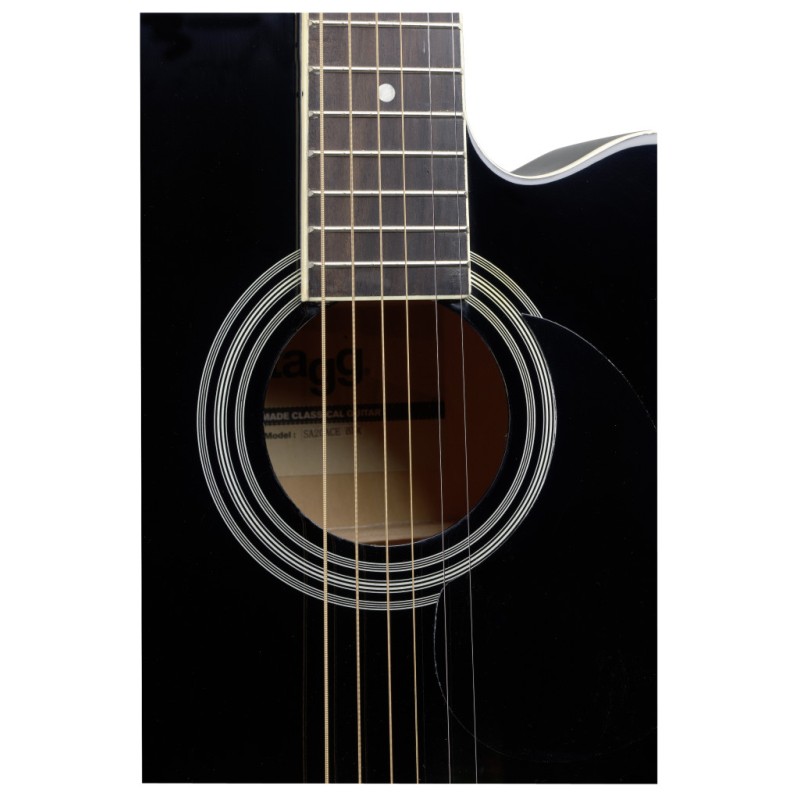STAGG SA20ACE BK GITARA ELEKTRO-AKUSTIČNA