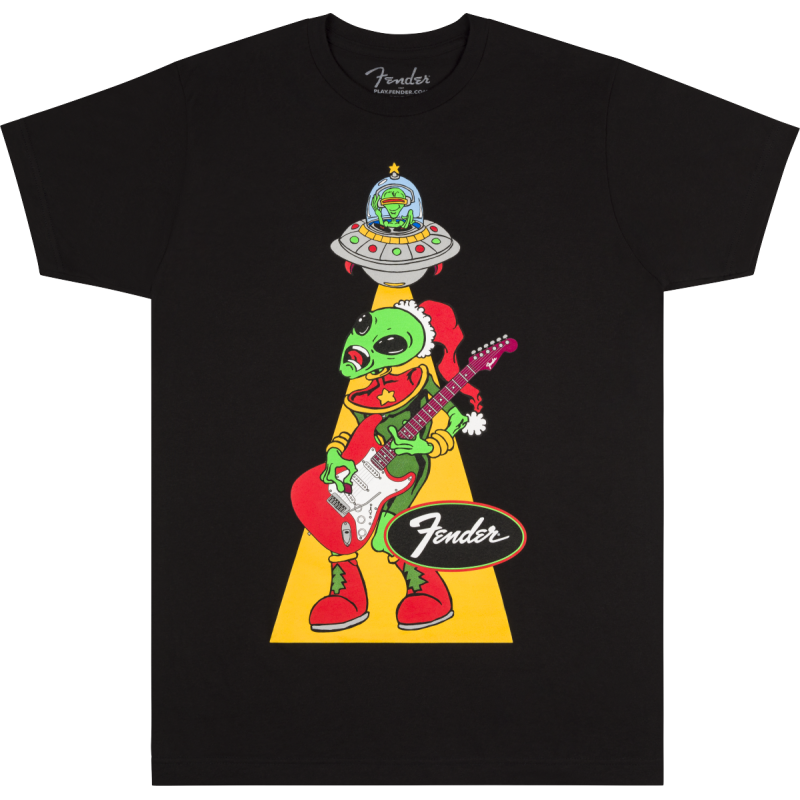 FENDER UGLY CHRISTMAS TEE ALIEN BLK M MAJICA