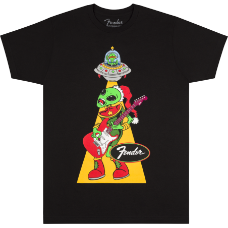 FENDER UGLY CHRISTMAS TEE ALIEN BLK M MAJICA