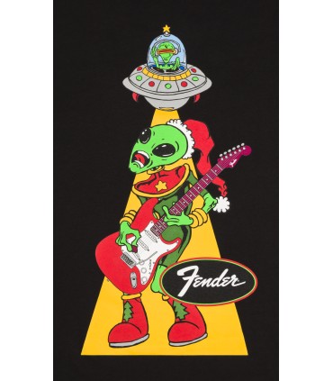 FENDER UGLY CHRISTMAS TEE ALIEN BLK L MAJICA