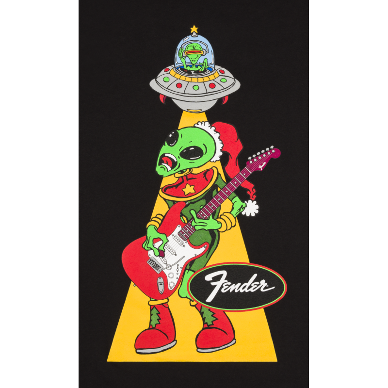 FENDER UGLY CHRISTMAS TEE ALIEN BLK XL MAJICA
