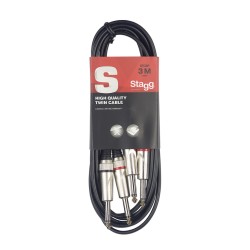 STAGG PATCH.STC3P 2 jack-2 jack KABEL