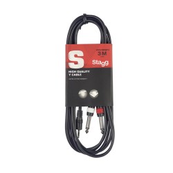 STAGG PATCH SYC3/MPS2P jack-2jack KABEL