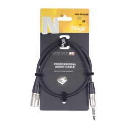 STAGG PATCH. NAC1PSXMR  1m  XLR M-stereo JACK  DL KABEL