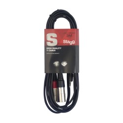 STAGG PATCH SYC3/MPS2XM mini jack - 2 xlrM KABEL