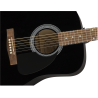 FENDER FA-115 DREADNOUGHT PACK V2 BLACK WN GITARA AKUSTIČNA