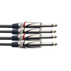 STAGG PATCH.STC3P 2 jack-2 jack KABEL