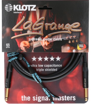 KLOTZ INSTRUMENTALNI LA-GPP0300 LaGrange black 3m ravni KABEL