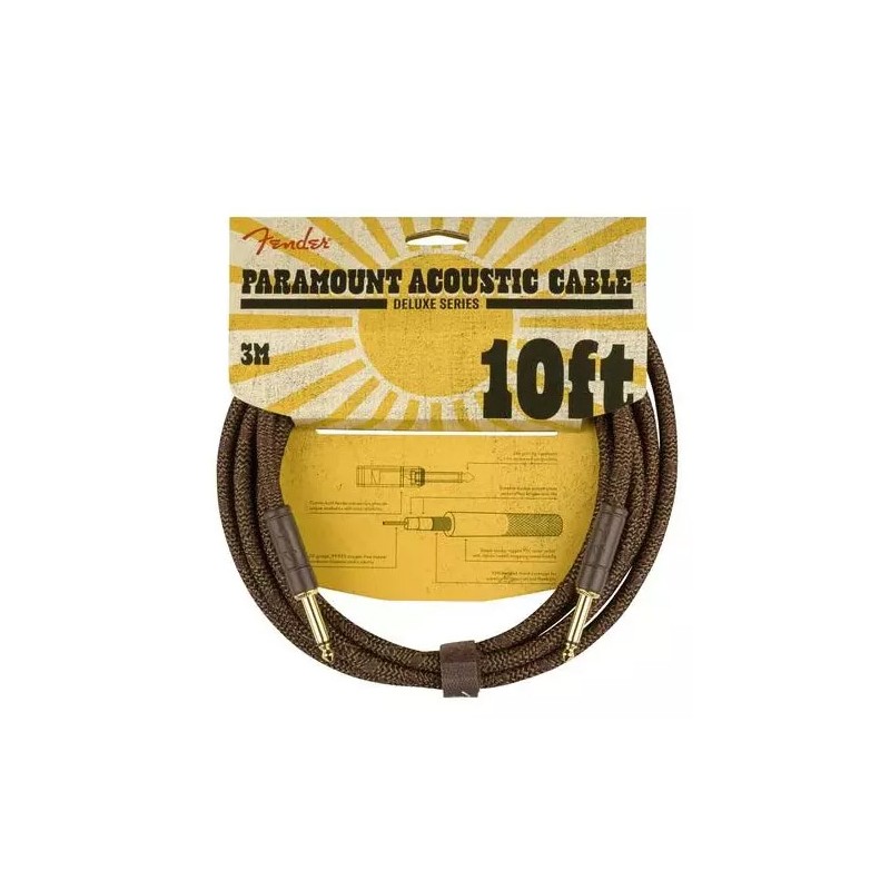 FENDER INSTRUMENT PARAMOUNT 10' ACOUSTIC CA 3m KABEL