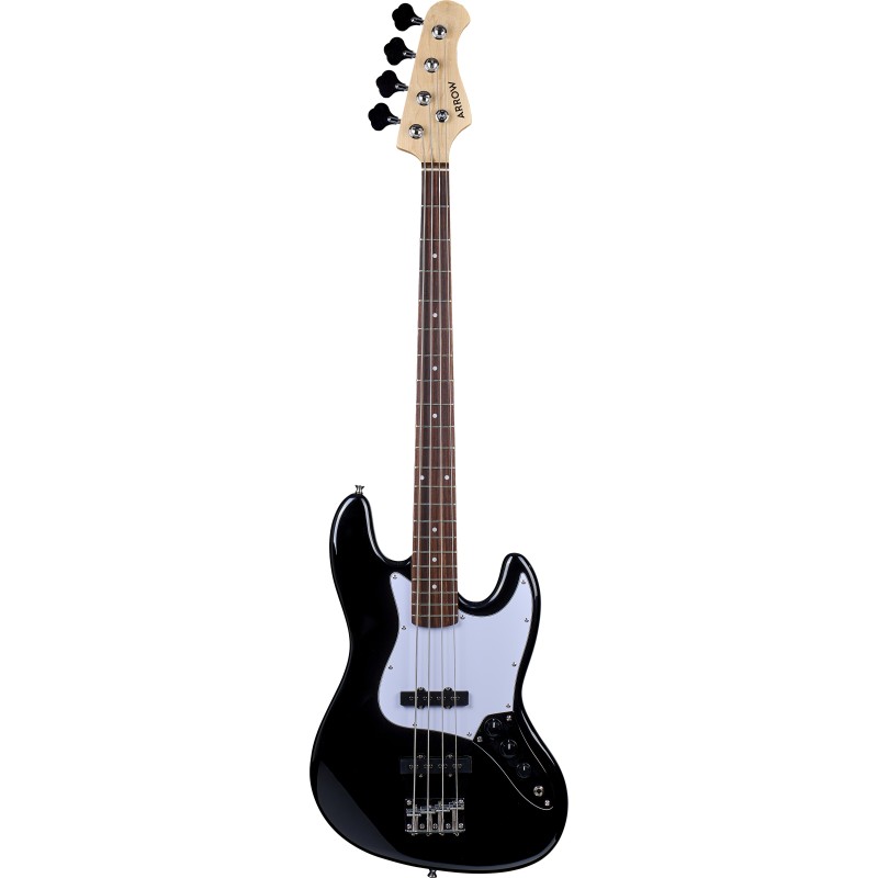 ARROW LOUISIANA 4 NIGHT BLACK ROSEWOOD/WHITE BAS GITARA