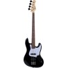 ARROW LOUISIANA 4 NIGHT BLACK ROSEWOOD/WHITE BAS GITARA