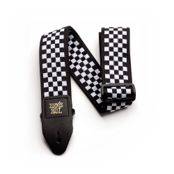 ERNIE BALL 4149 BLACK AND WHITE CHECKERED REMEN