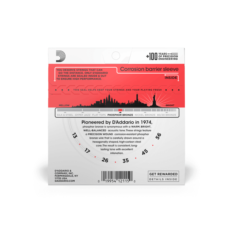 D'ADDARIO AKUSTIKA EJ17 13-56 PHB ŽICE