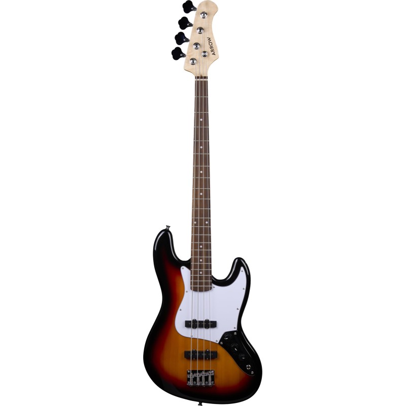 ARROW LOUISIANA 4 TOBACCO BURST ROSEWOOD/WHITE BAS GITARA