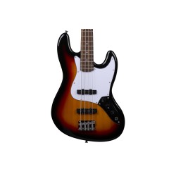 ARROW LOUISIANA 4 TOBACCO BURST ROSEWOOD/WHITE BAS GITARA