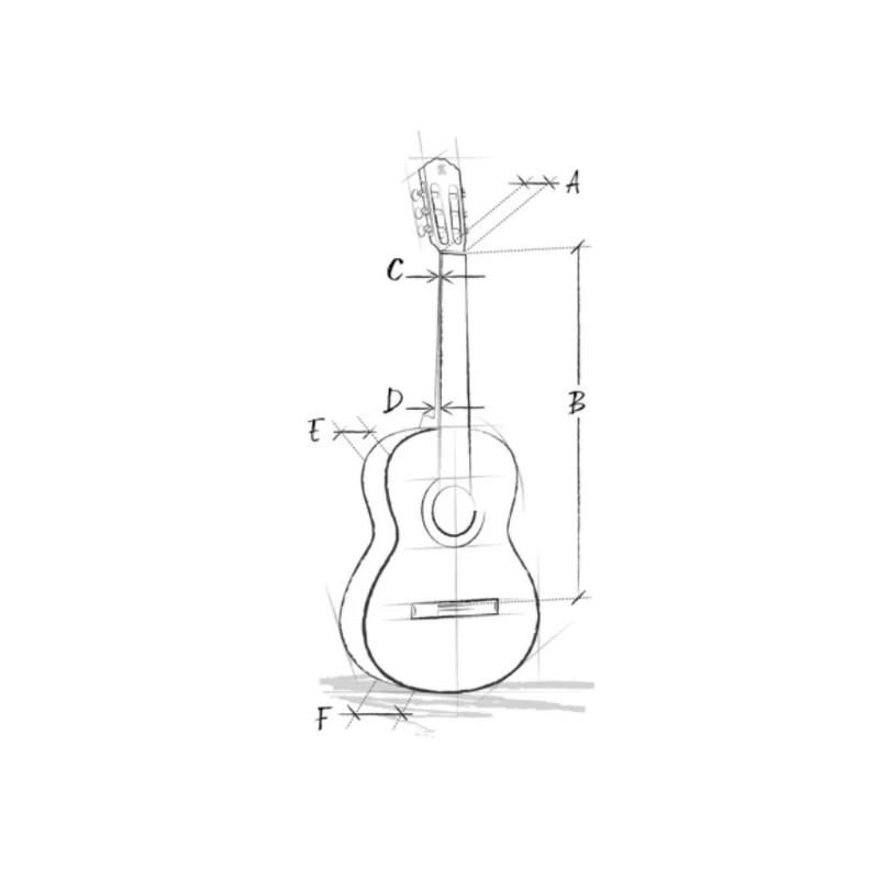 ALHAMBRA 1C BLACK SATIN + NAVLAKA GITARA KLASIČNA