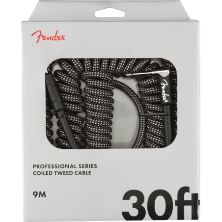 FENDER INSTRUMENT PRO COIL 30' GRY TWD 9m KABEL