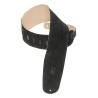LEVY'S 3.5" SUEDE LEATHER BASS MS4-BLK REMEN
