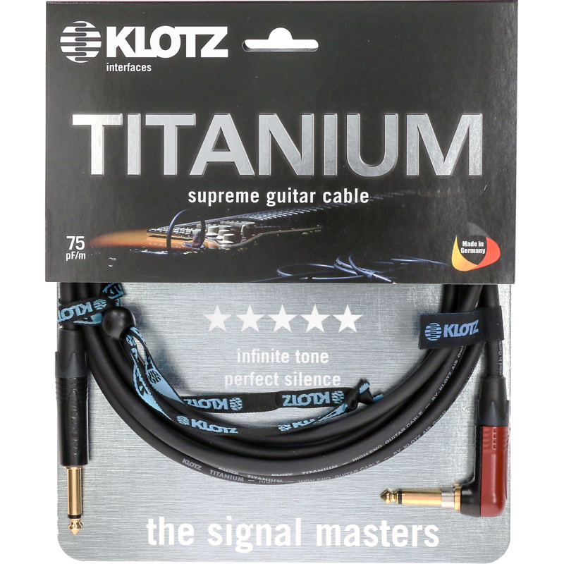 KLOTZ INSTRUMENTALNI TITANIUM TIR-0300PSP 3m kutni KABEL