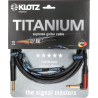 KLOTZ INSTRUMENTALNI TITANIUM TIR-0600PSP 6m kutni KABEL