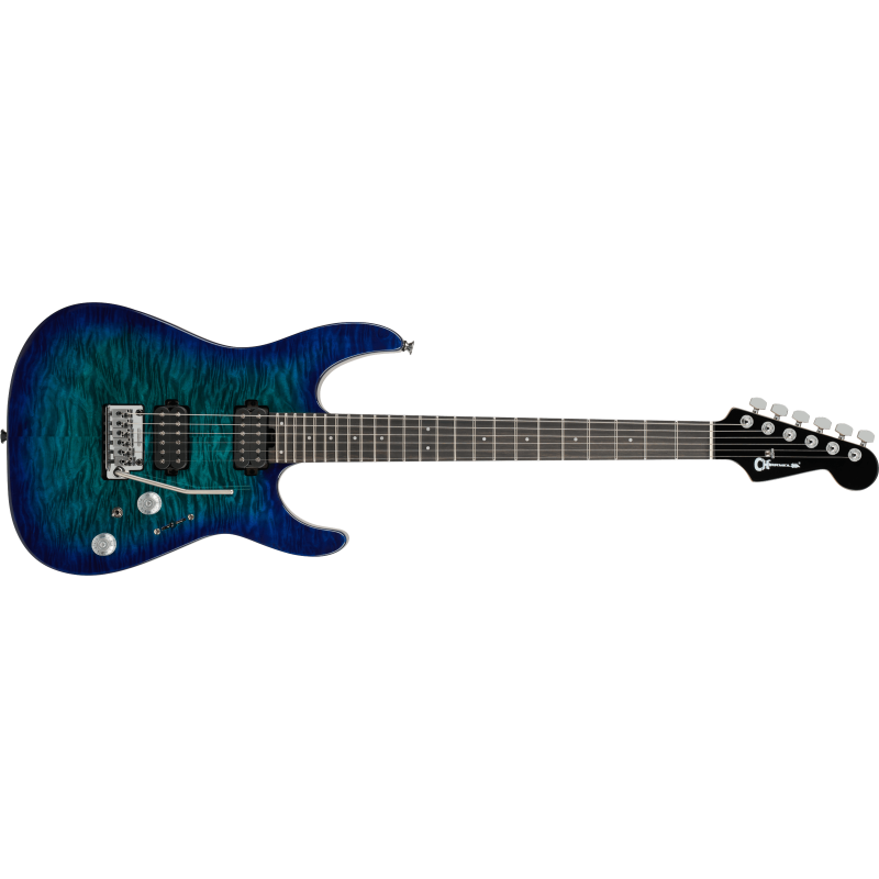CHARVEL PRO-MOD PLUS DINKY D24 E HH 2PT QM CHLRN BRST GITARA ELEKTRIČNA