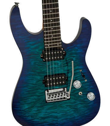 CHARVEL PRO-MOD PLUS DINKY D24 E HH 2PT QM CHLRN BRST GITARA ELEKTRIČNA