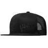 GIBSON SLASH SKULLY TRUCKER HAT ALL BLACK KAPA