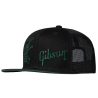 GIBSON SLASH SKULLY TRUCKER HAT BLACK/GREEN KAPA