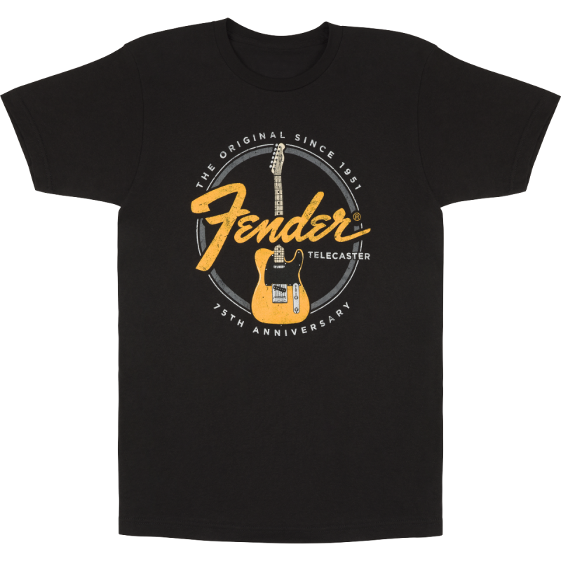 FENDER TELECASTER 75th BLACK XL MAJICA