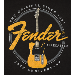 FENDER TELECASTER 75th BLACK M MAJICA