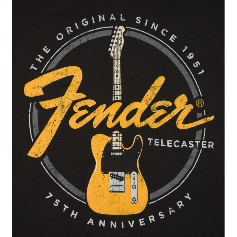 FENDER TELECASTER 75th BLACK M MAJICA