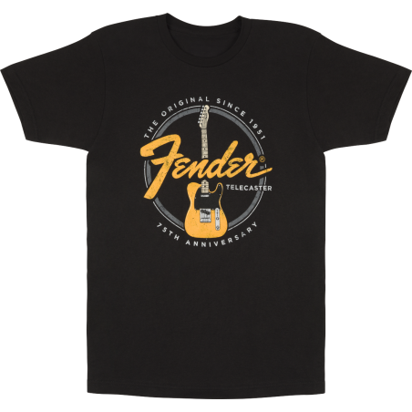 FENDER TELECASTER 75th BLACK M MAJICA
