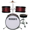 BUBANJ ROCKERS JBJ-1047 RD JUNIOR 3/14 + činele + stolica
